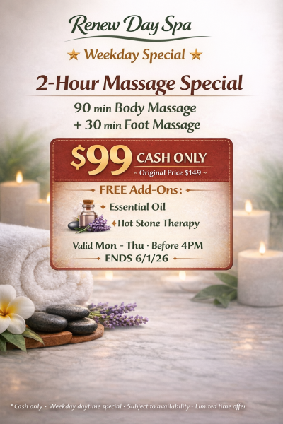 2-Hour Special cash only